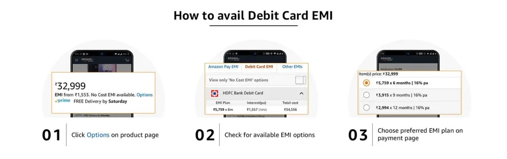 Amazon Par Debit Card Se Emi Kaise Kare