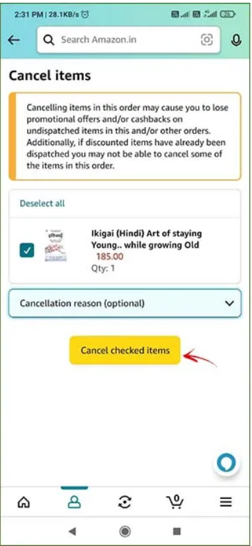 Amazon Order Cancel Kaise Kare