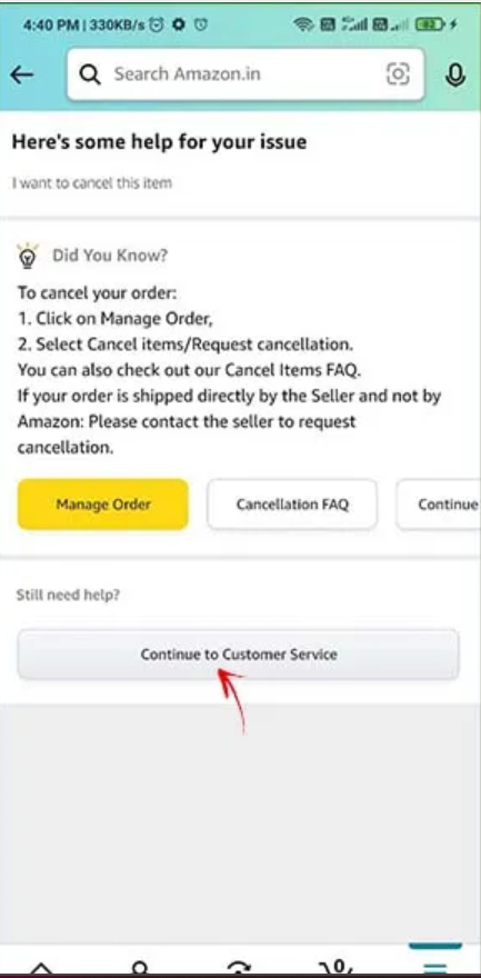 Amazon order cancel customer care number